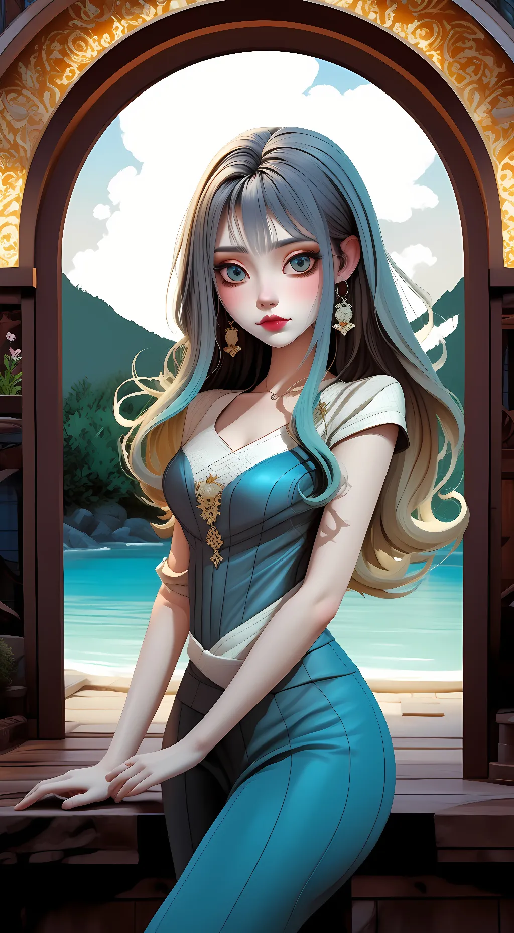 ai character: Jenny ❤️ background