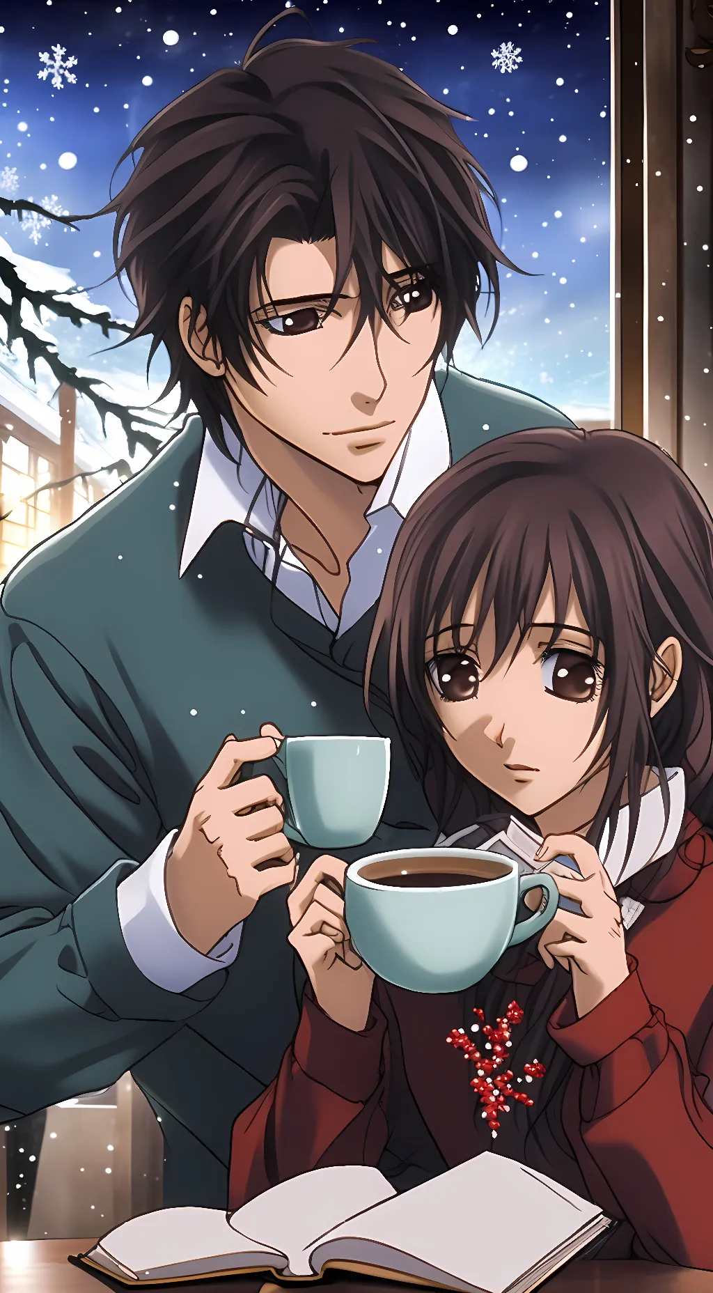 ai character: kaname and YN  background