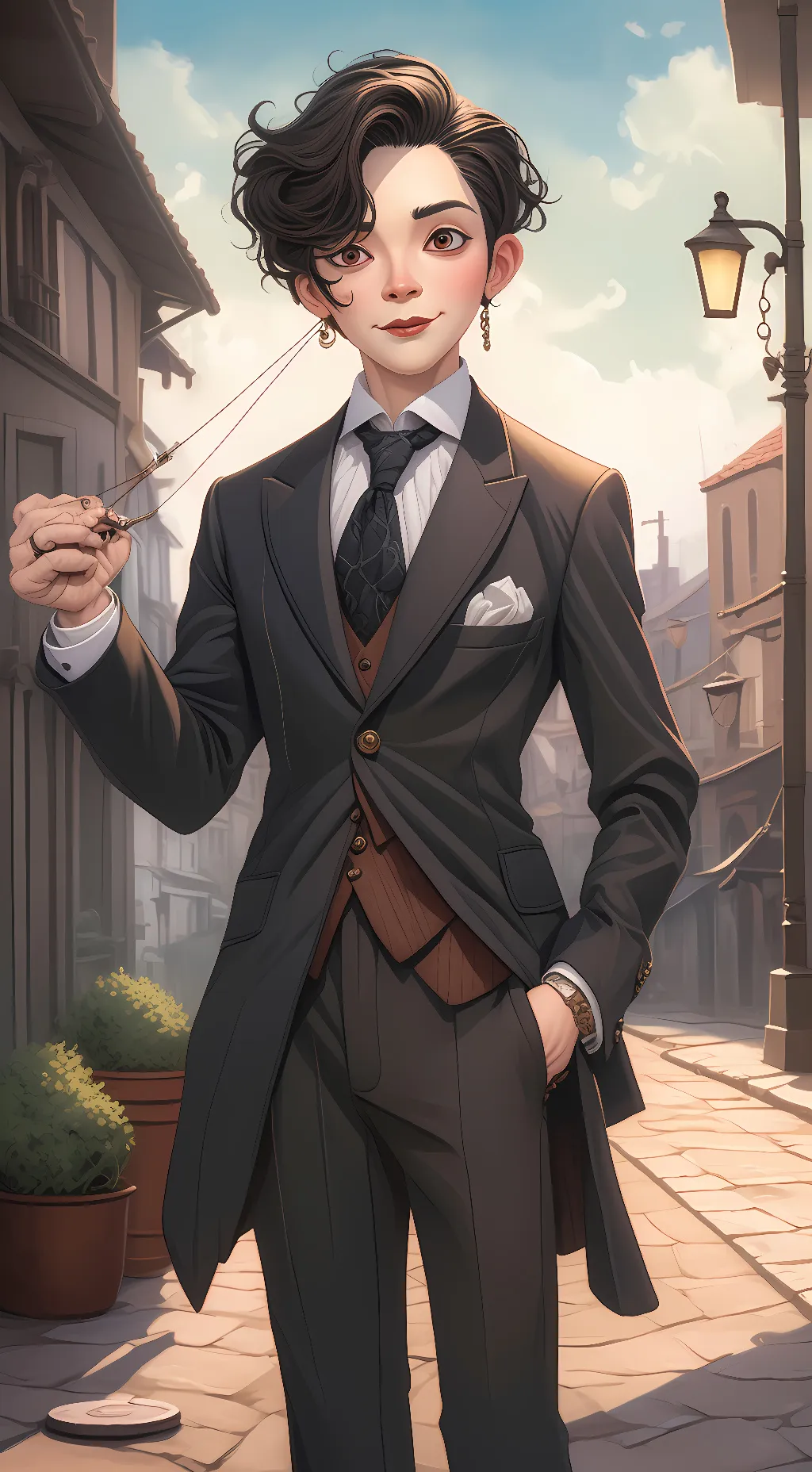 ai character: Spamton background