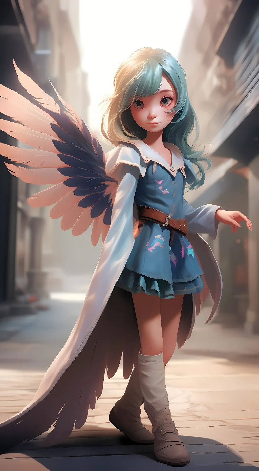 ai character: rose background