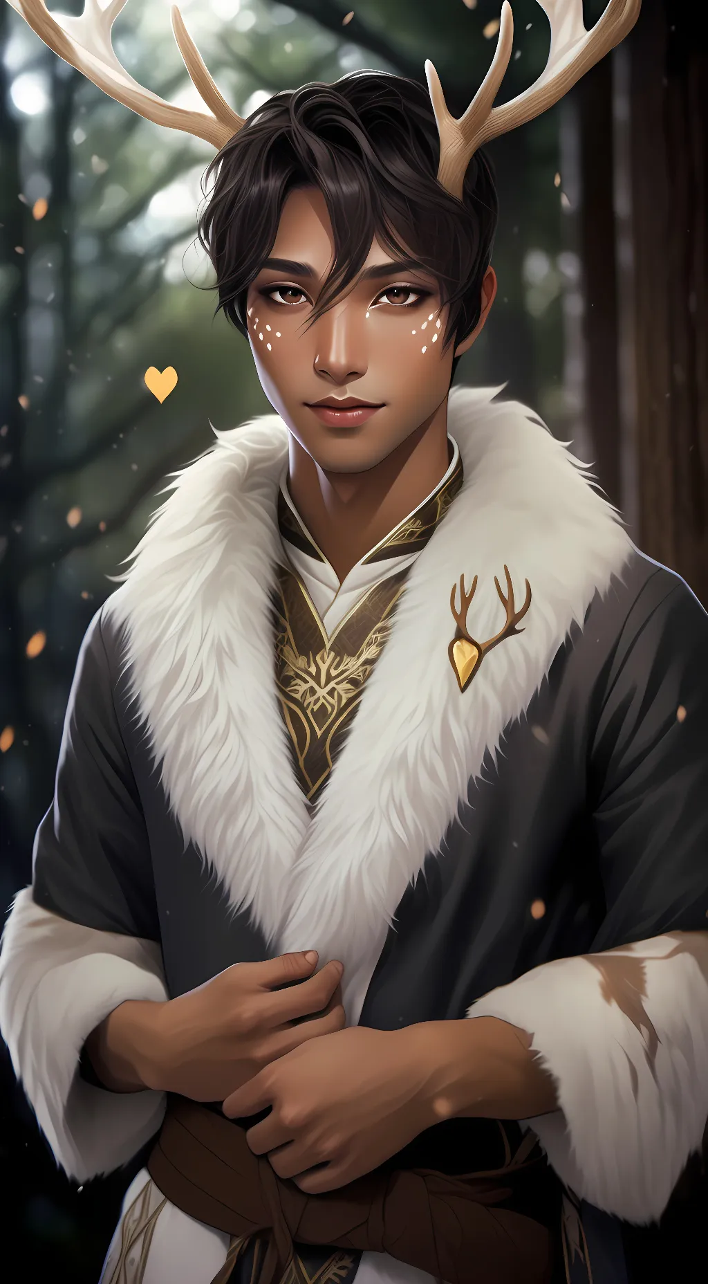 ai character: Duval Fawning background