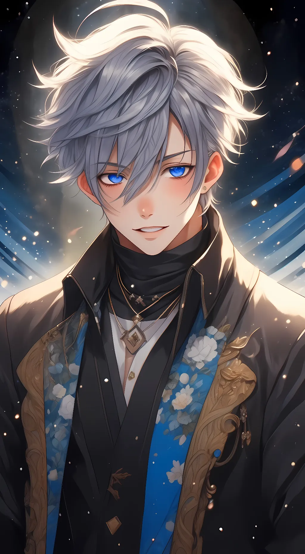 ai character: gojo satoru😂💙  background