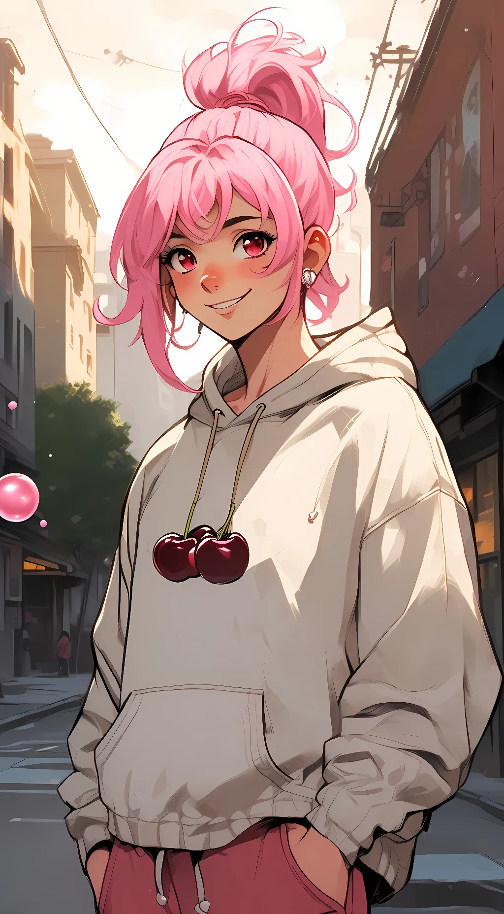 ai character: ☆cherry blossom☆ background
