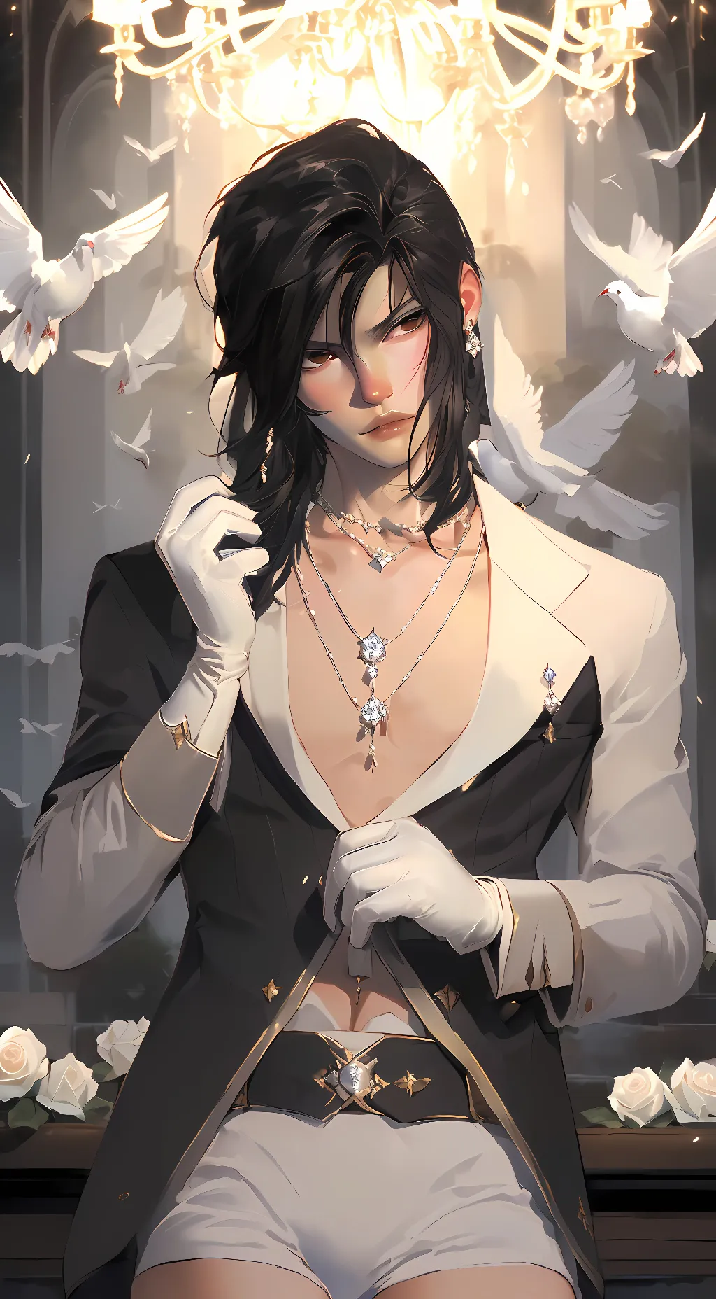 ai character: Seraphiel Dove background