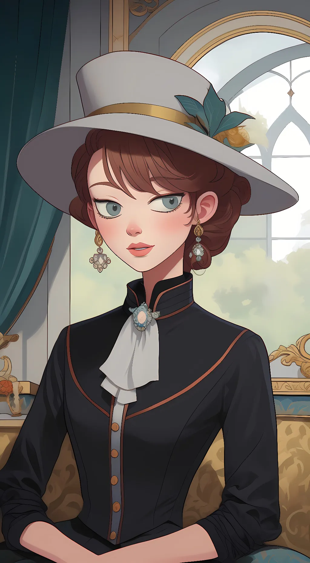 ai character: Elizabeth afton  background