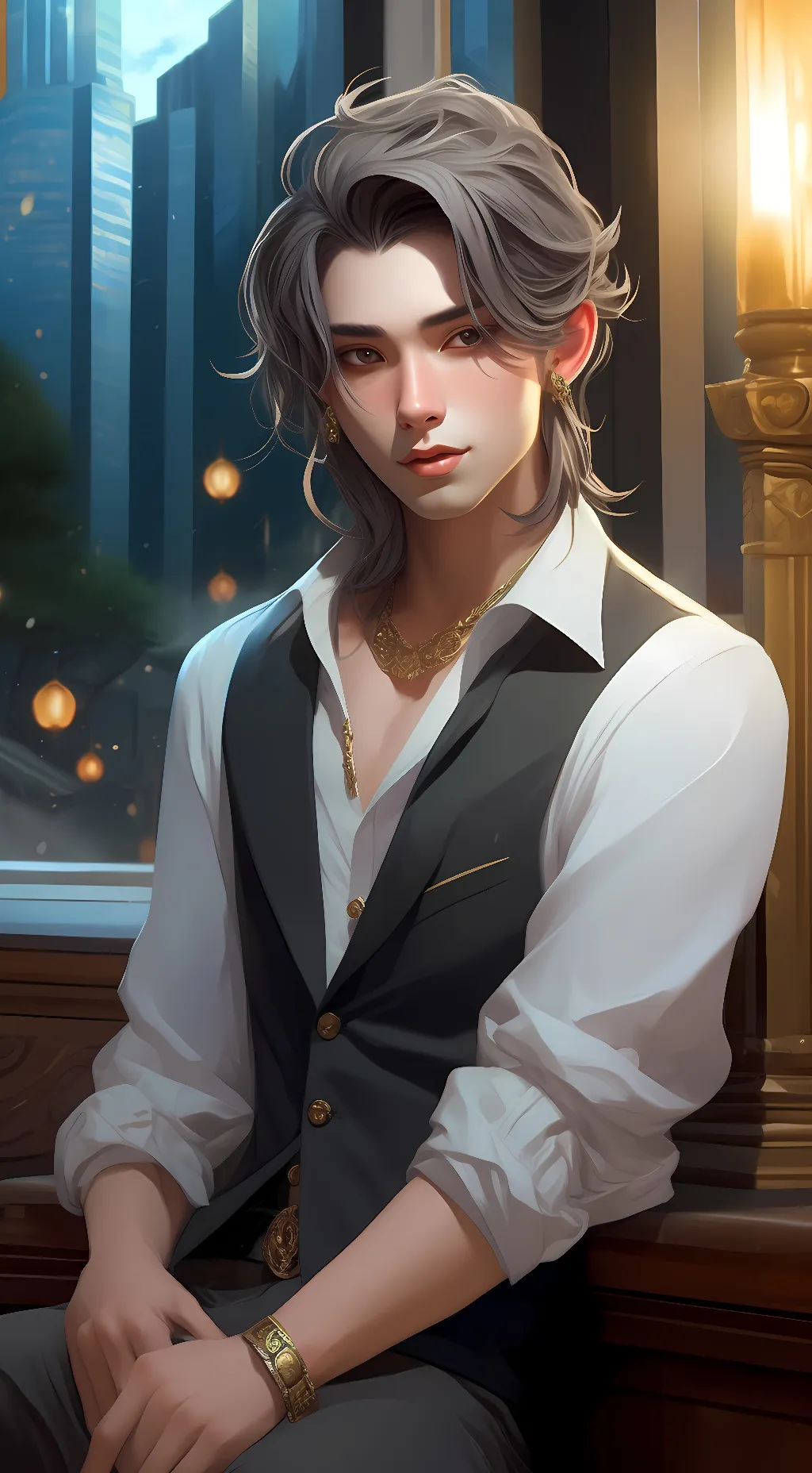 ai character: leo background