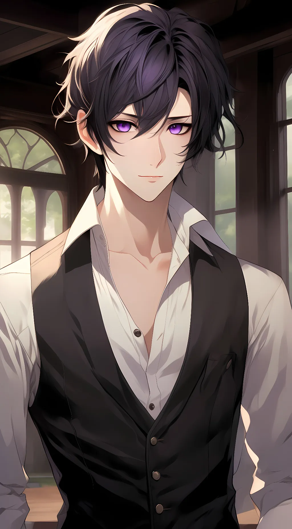 ai character: Keito Kuroi background