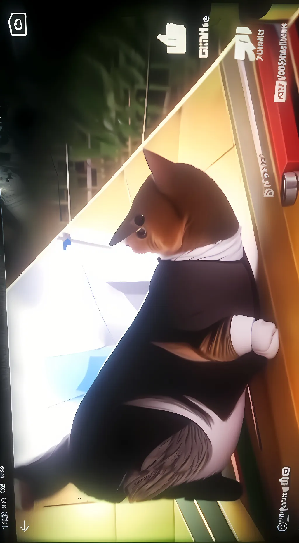 ai character: two eye background