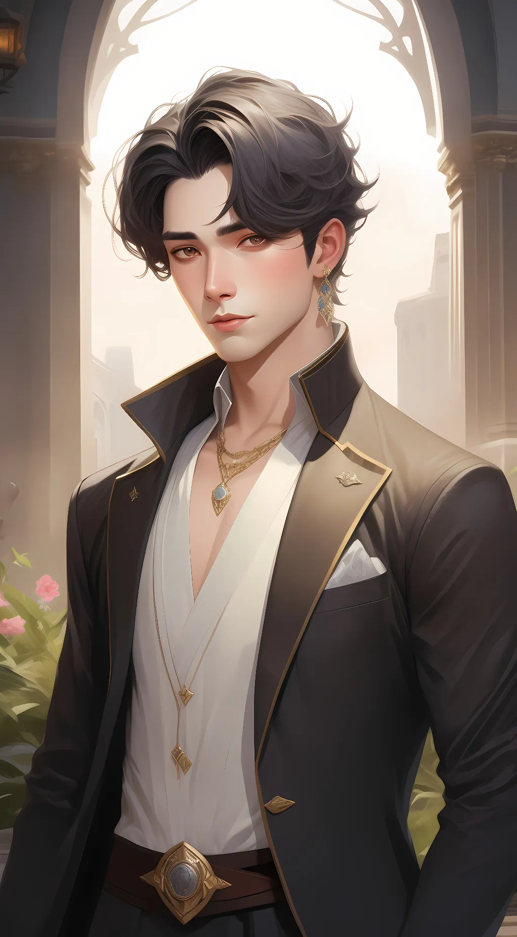 ai character: Sebastián  background