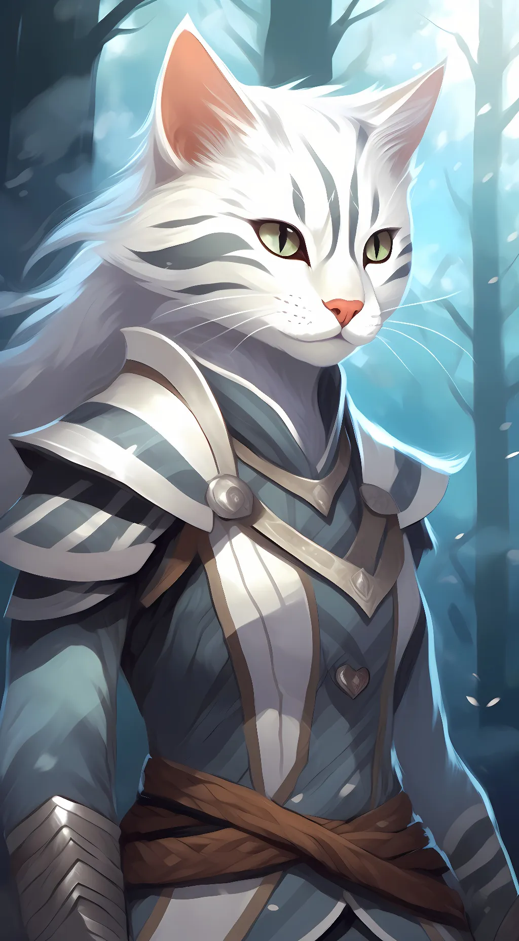 ai character: SILVER STREAM background