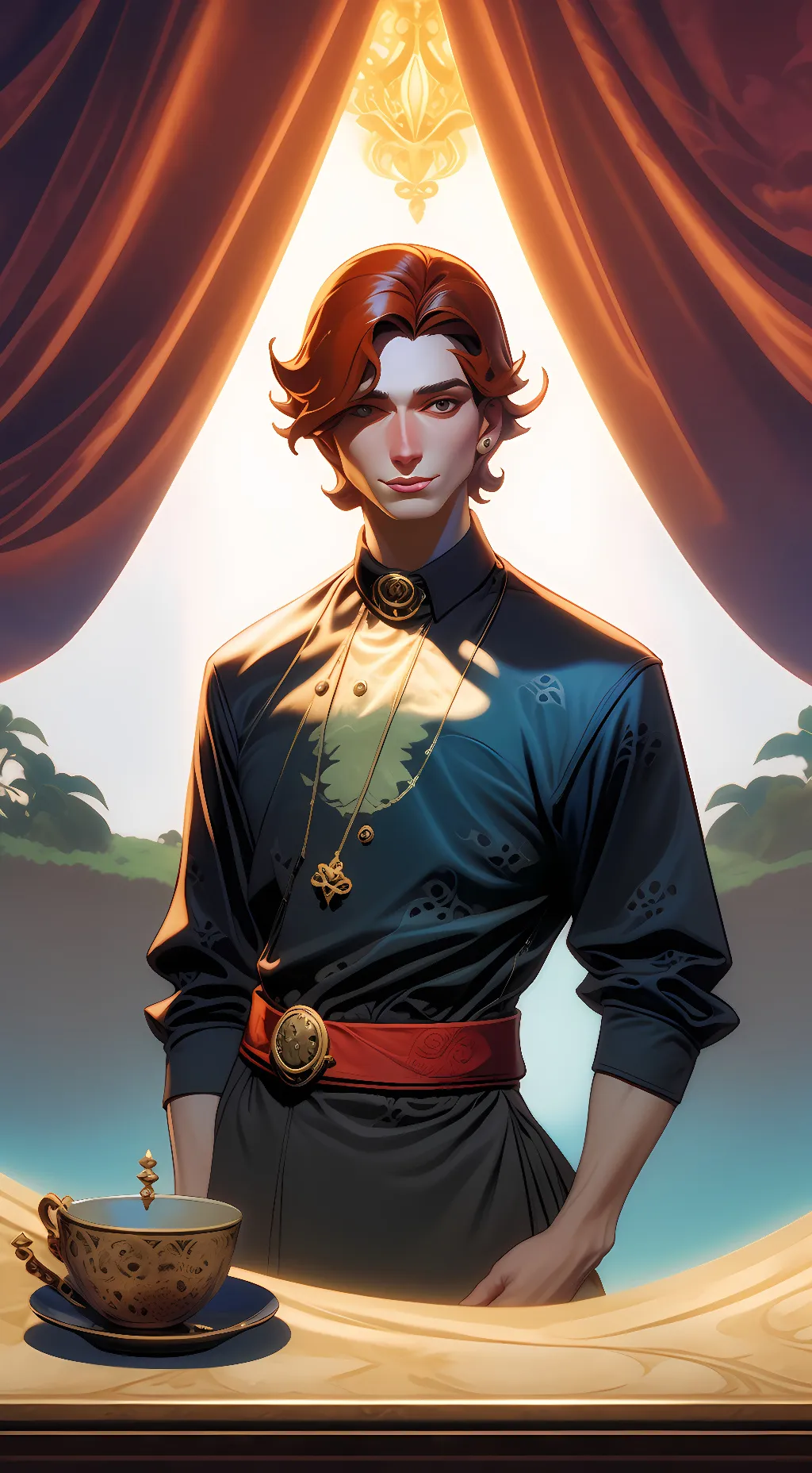 ai character: Fred background