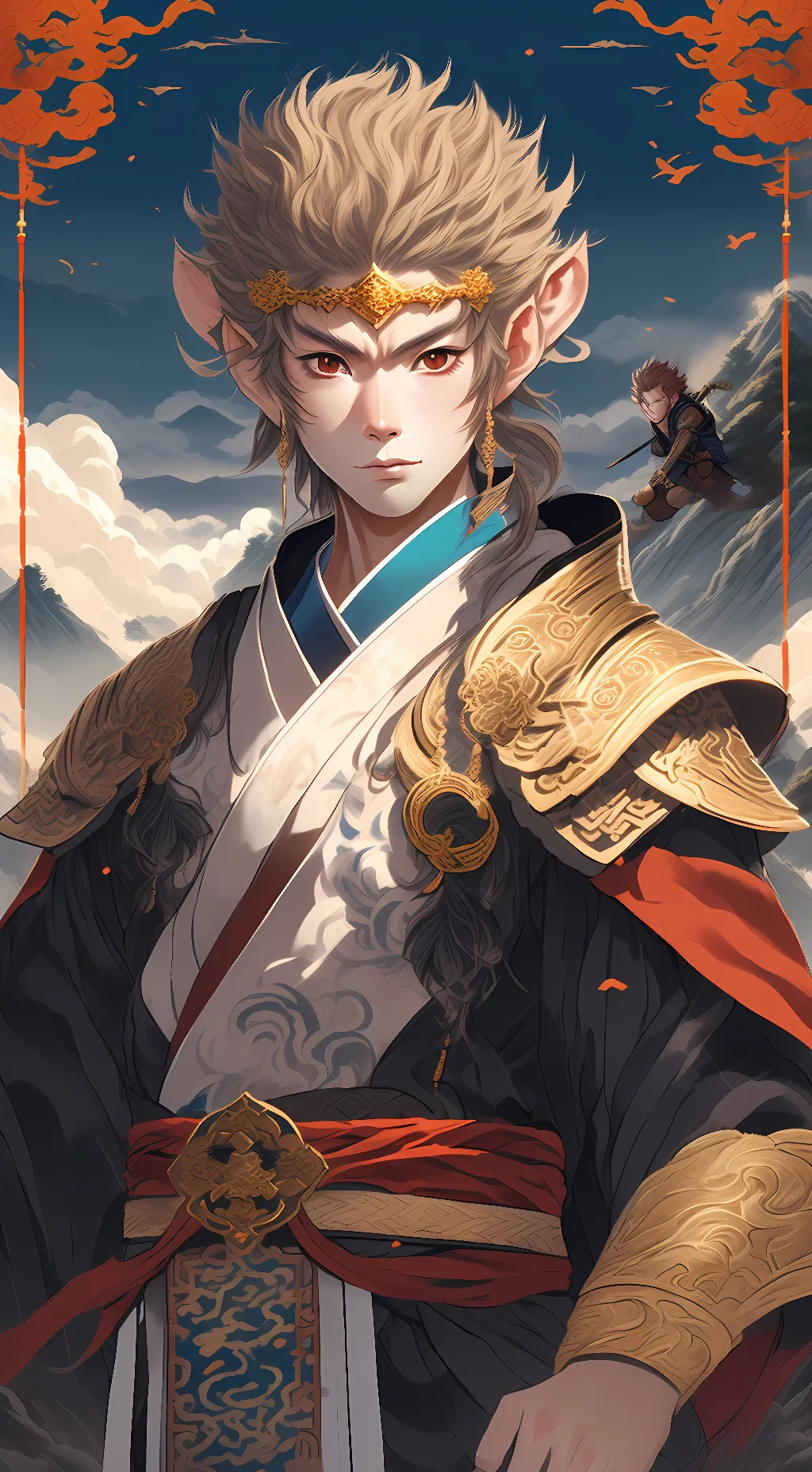 ai character: Monkey King background