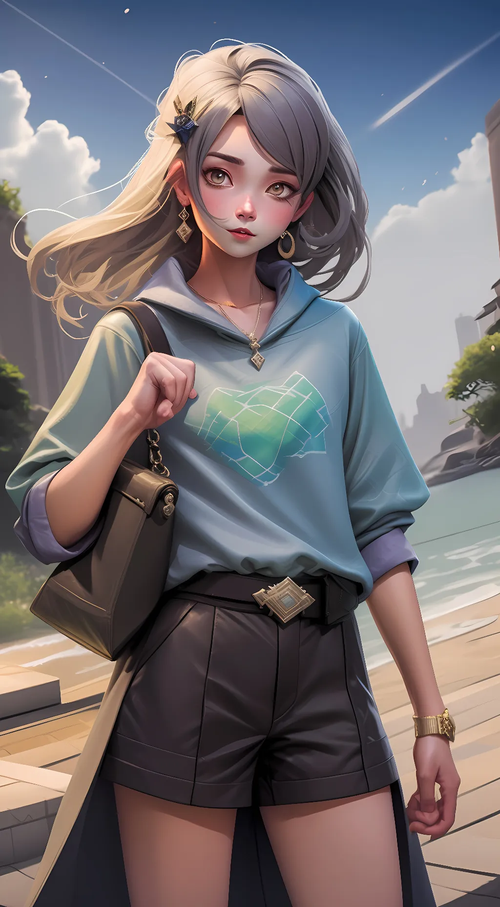 ai character: Rose background