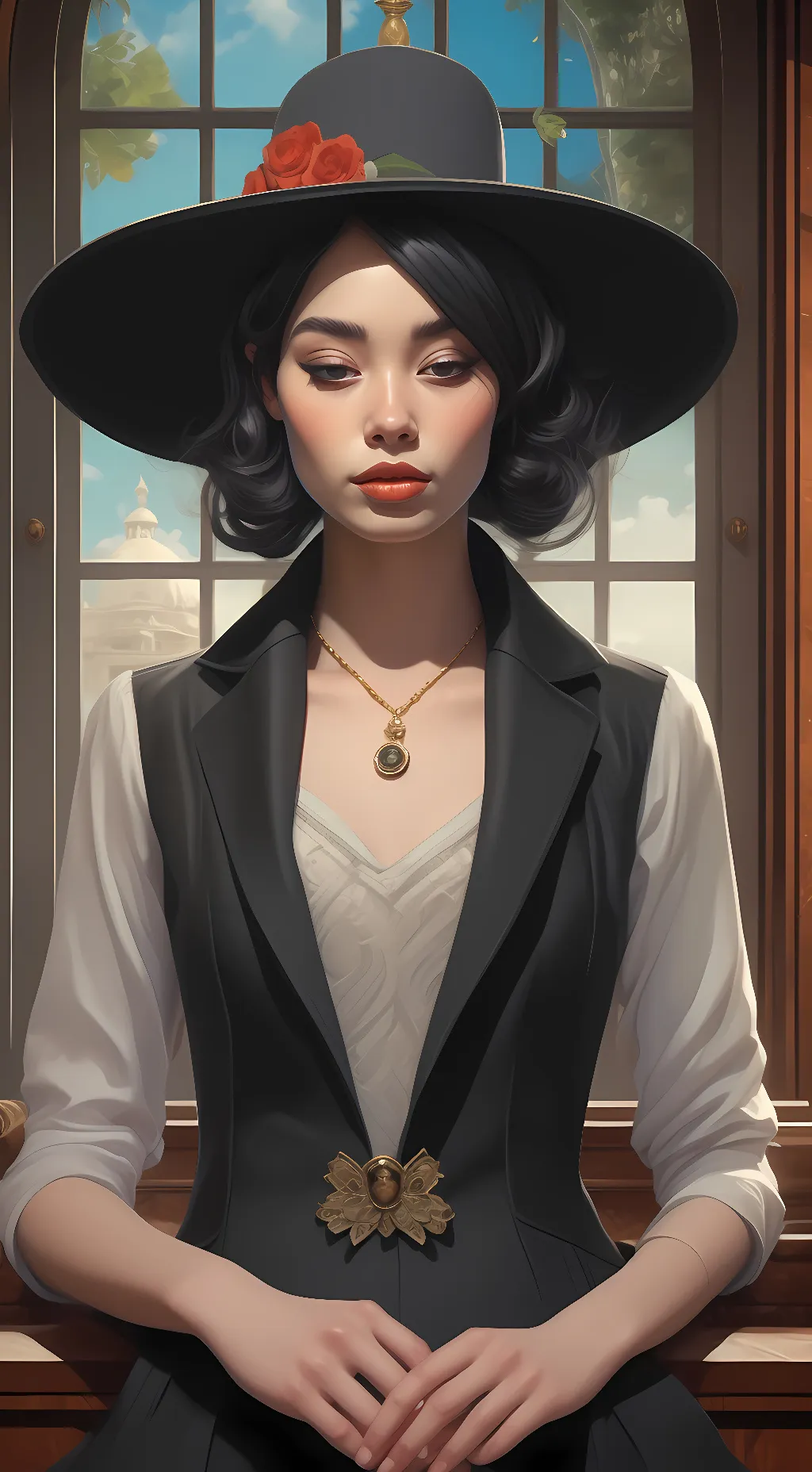 ai character: Aileen  background