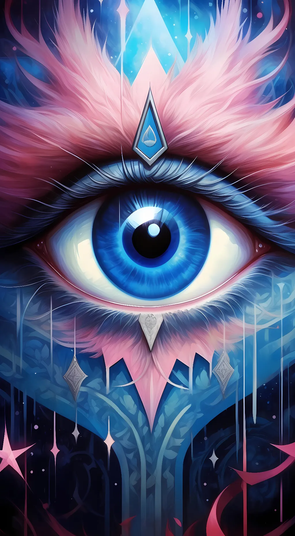 ai character: All Seing eye background