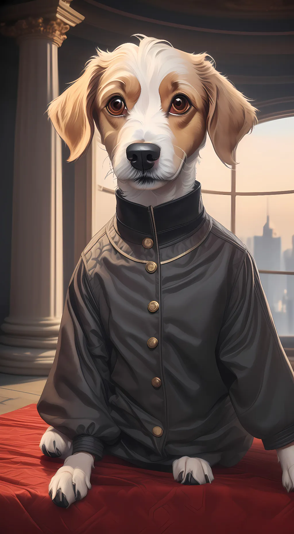 ai character: snoopy background