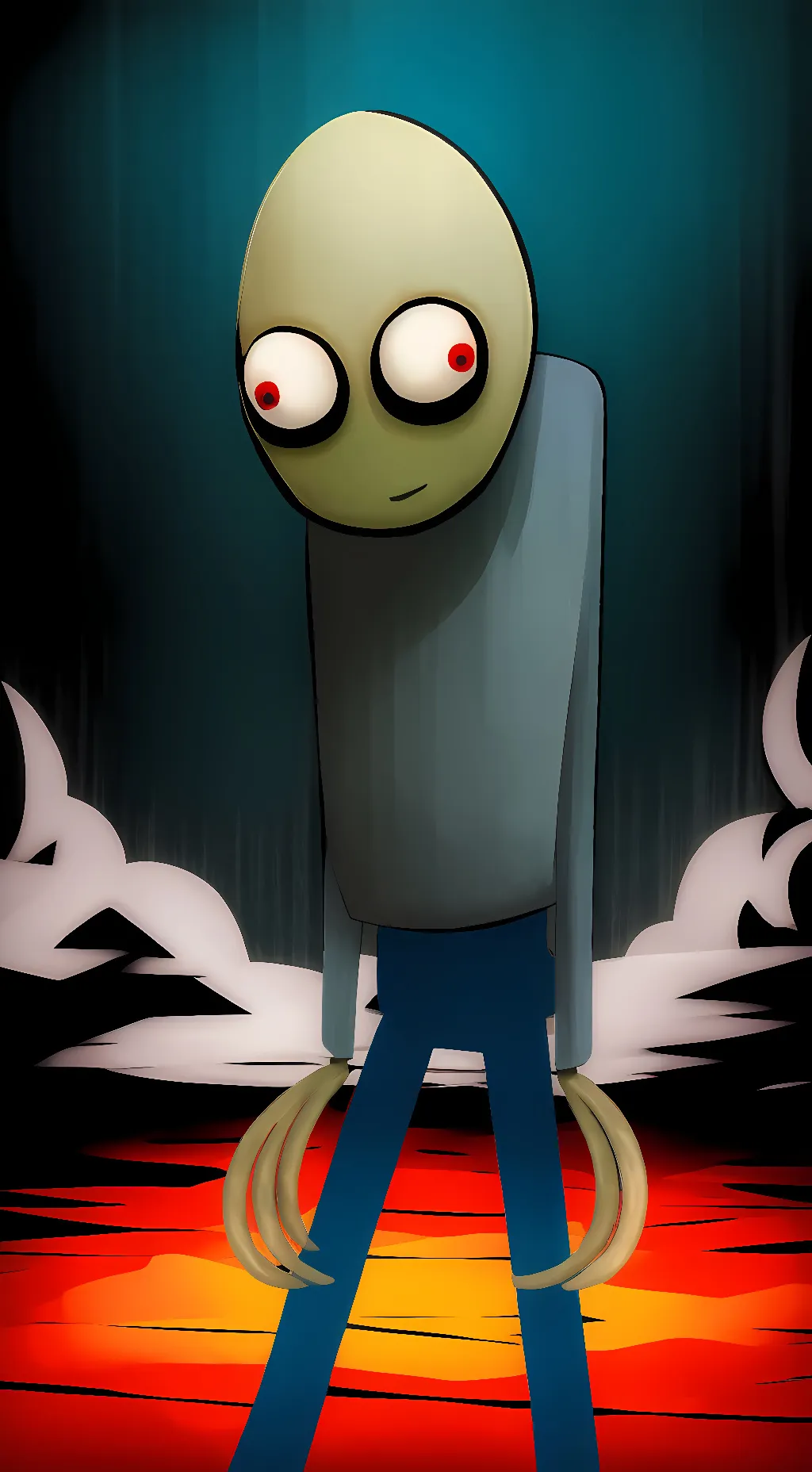 ai character: salad fingers background