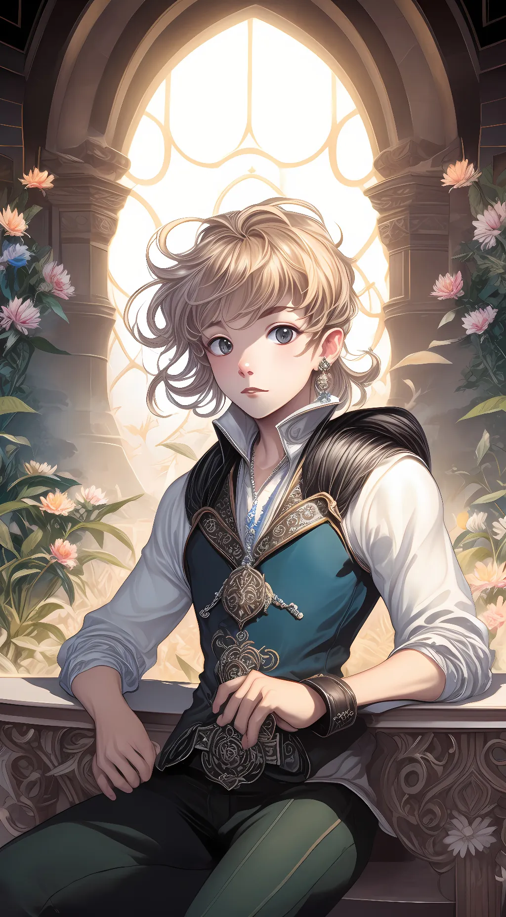 ai character: Adam ✨💓💓💓❤️✨ background