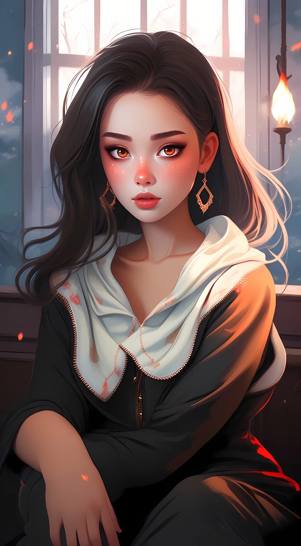 ai character: ember lumen lets z background