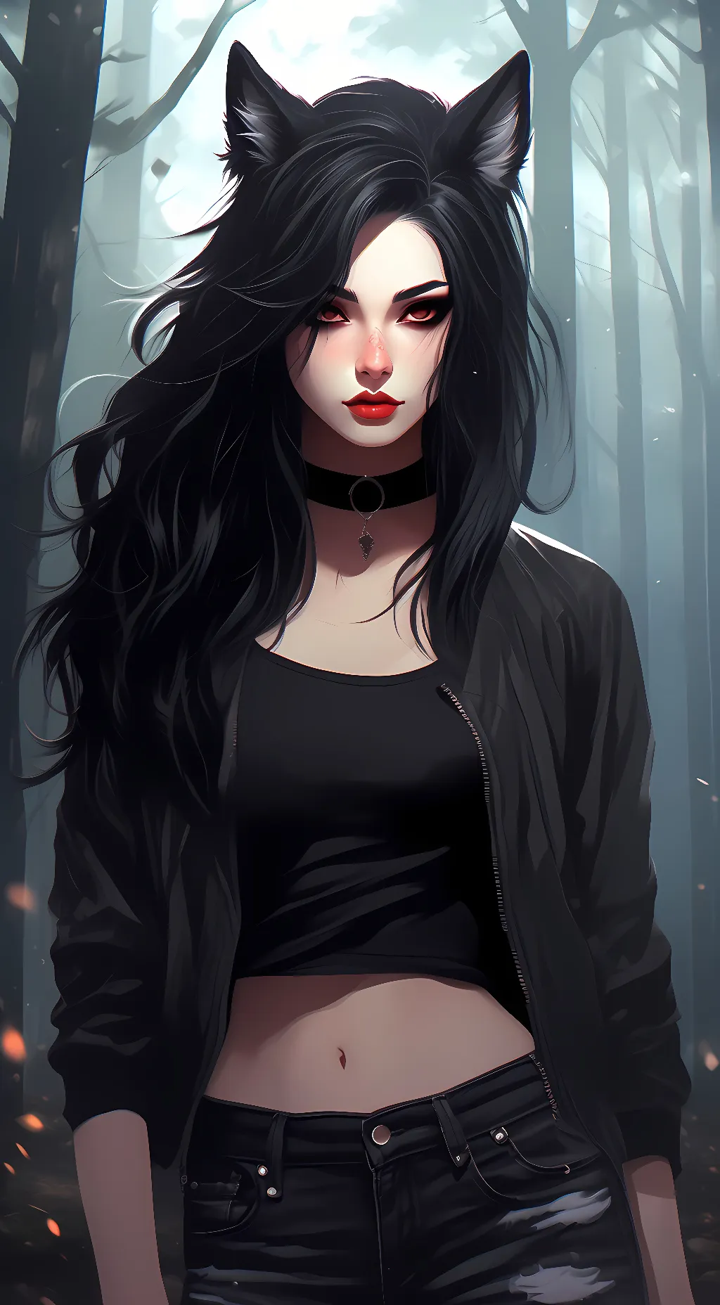 ai character: Evie Snow background