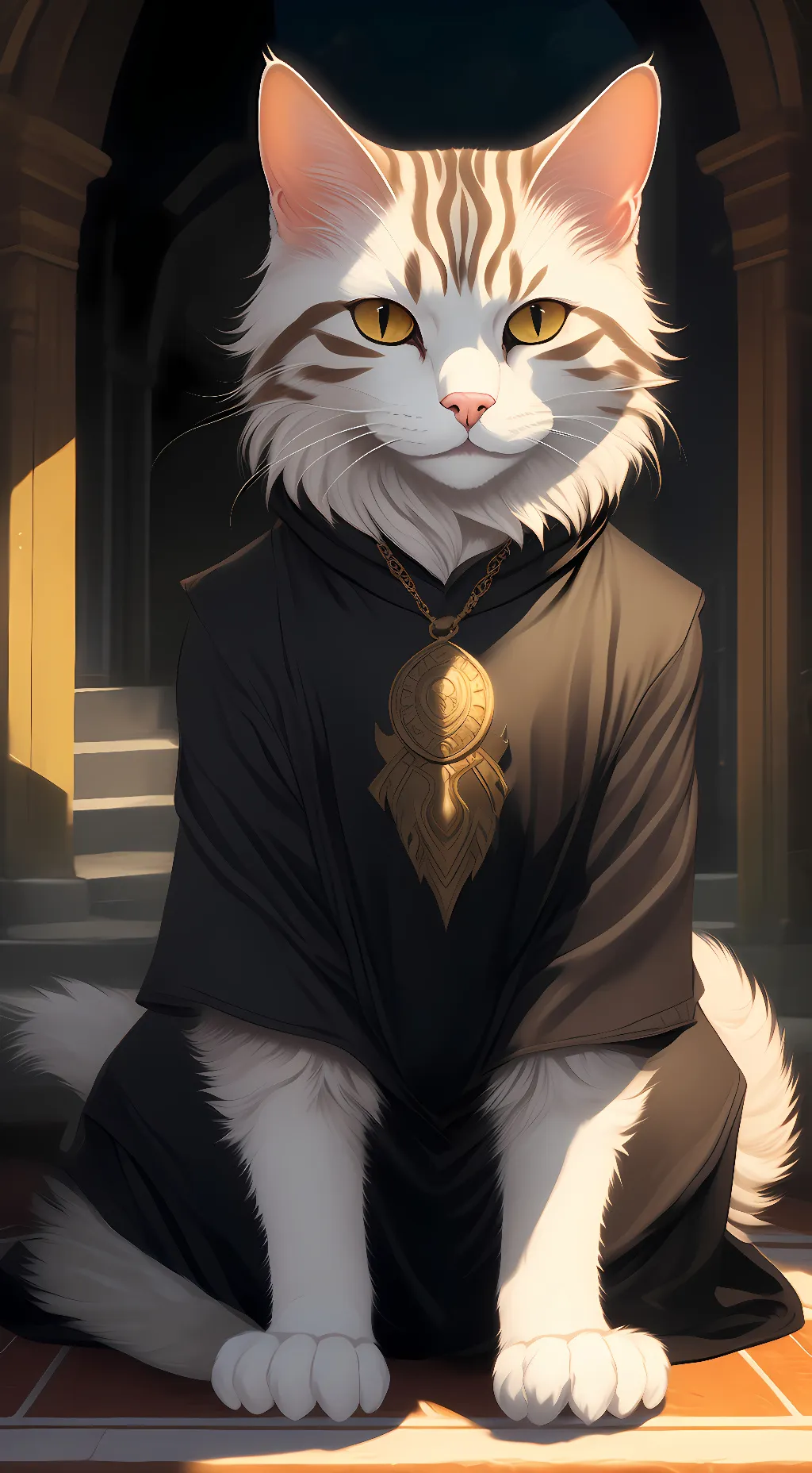 ai character: wood star background