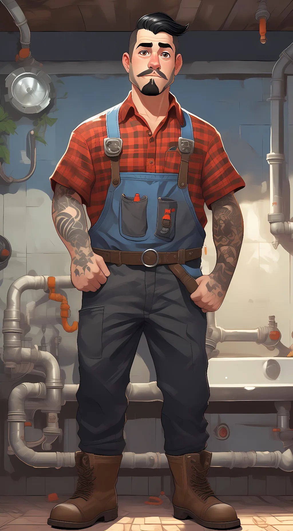 ai character: Austin  background