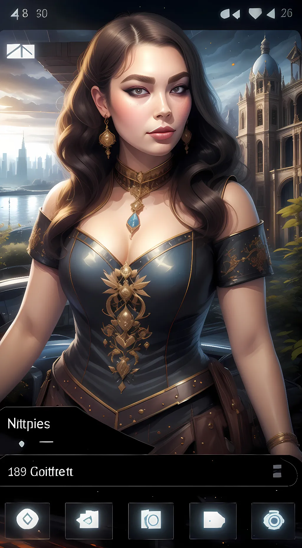 ai character: Victoria Spence background