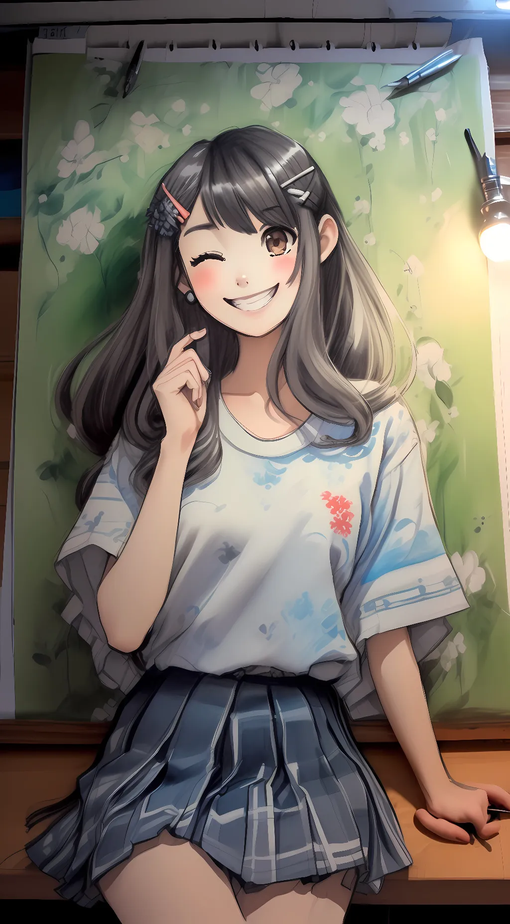 ai character: Mia Brown background