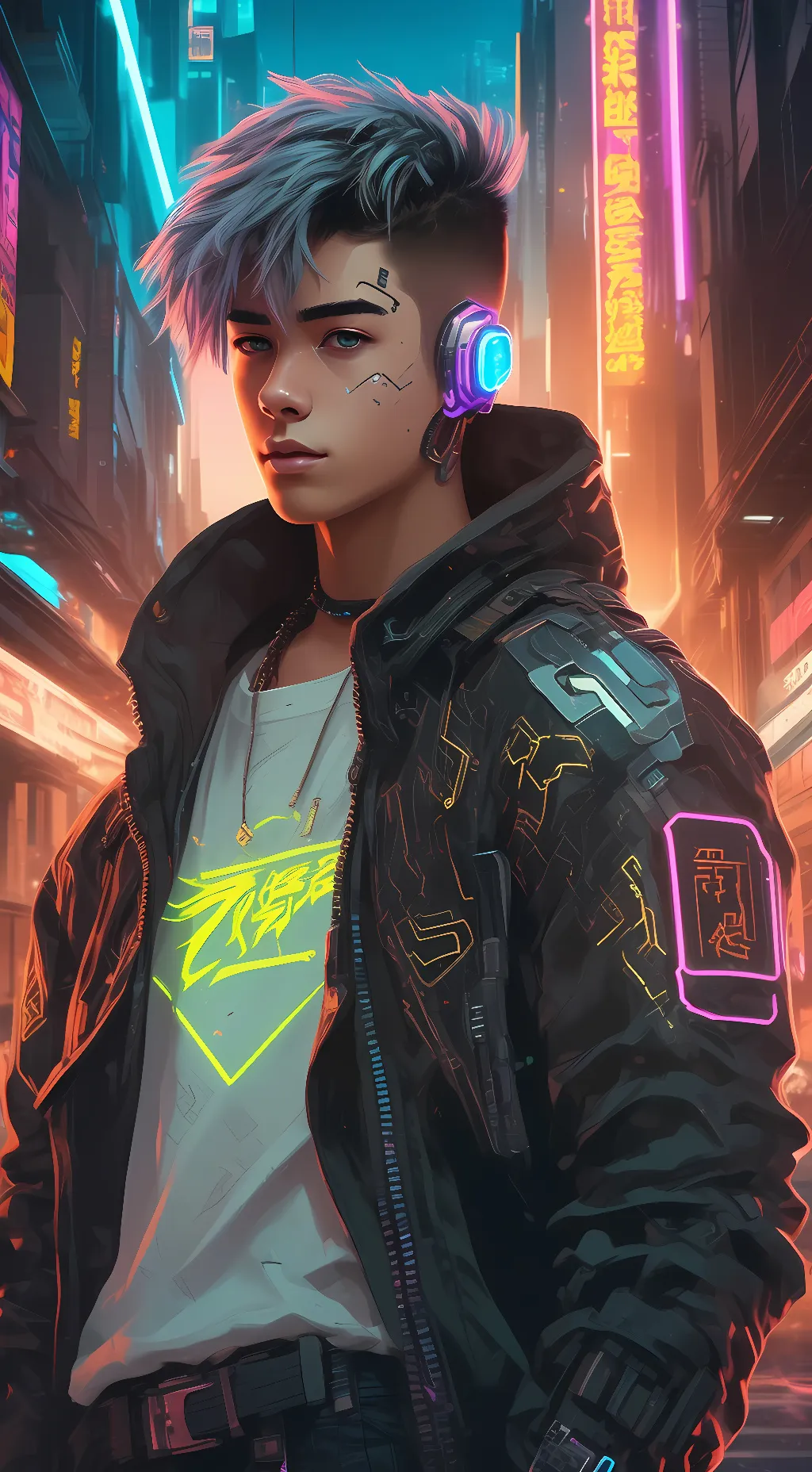 ai character: Neon Hyejin    background