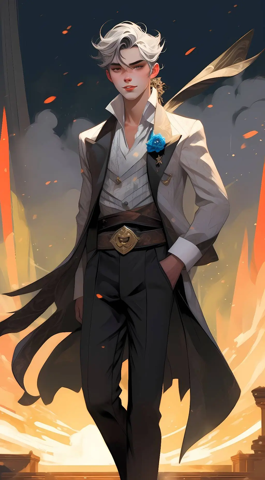 ai character: Draco  background