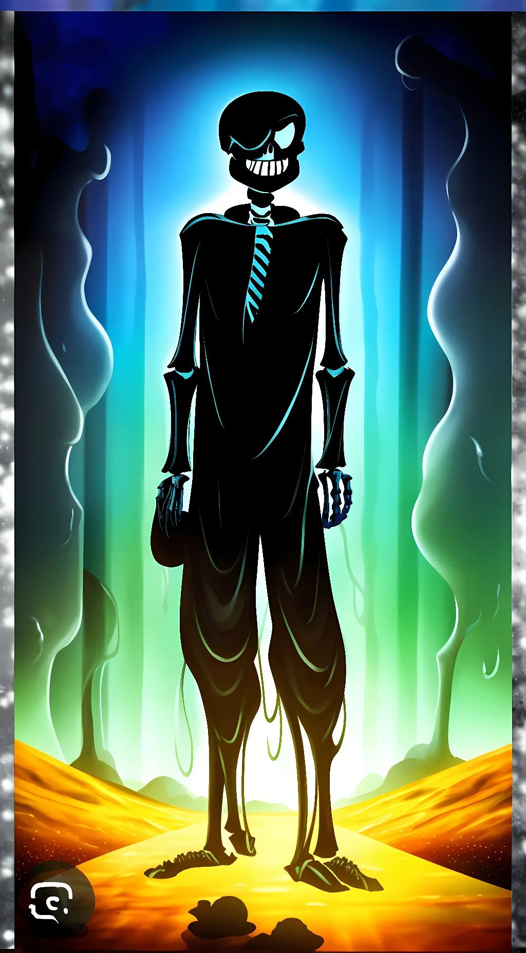 ai character: Nightmare but nice background