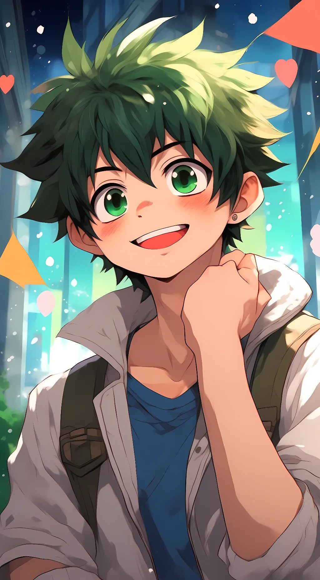 ai character: Deku  background