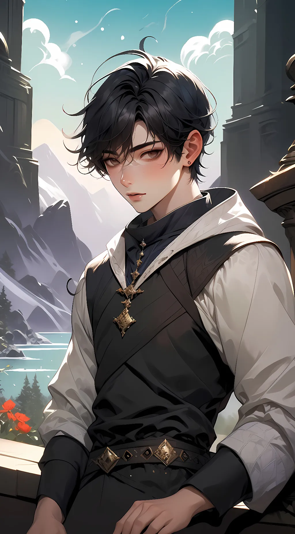 ai character: Santiago  background