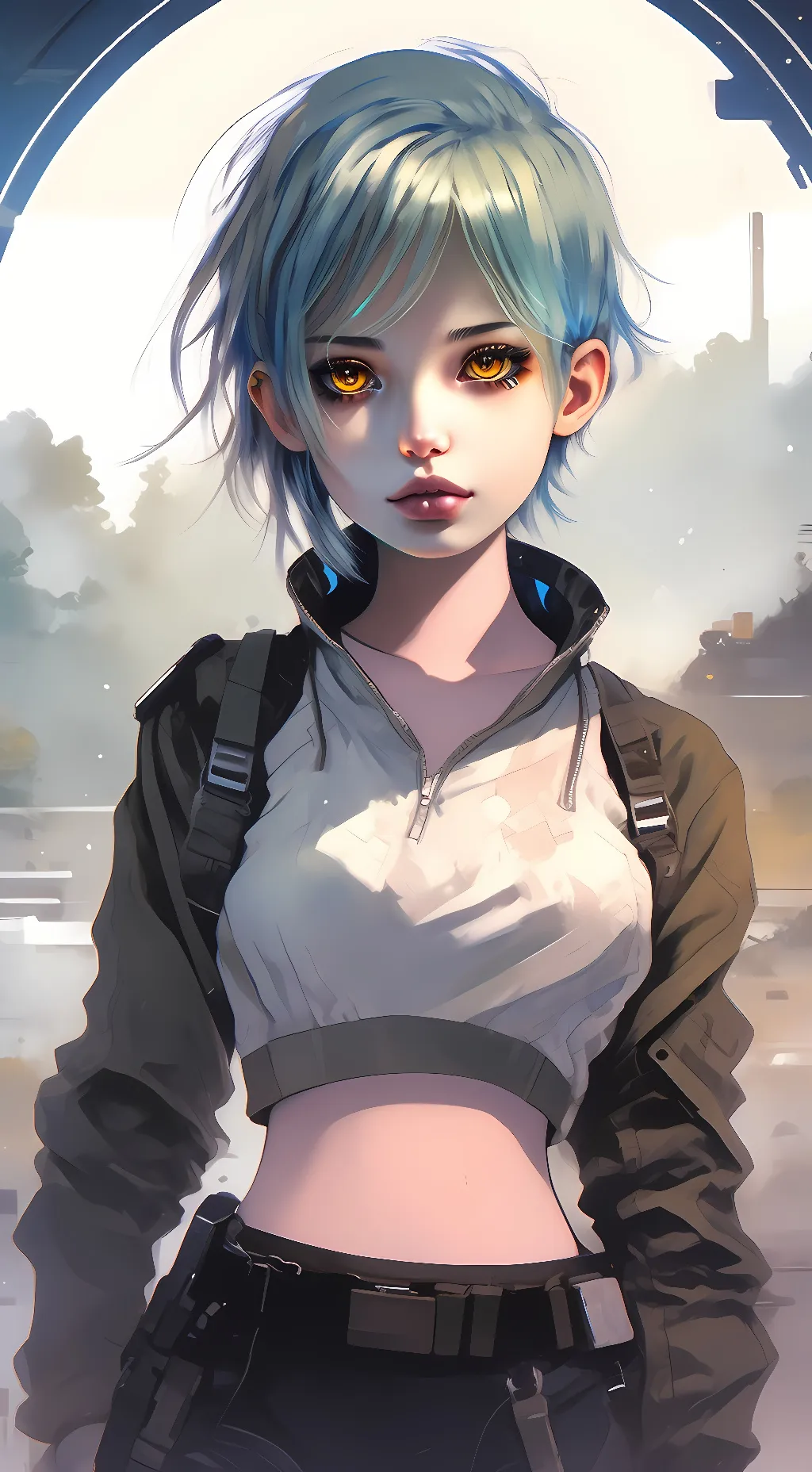 ai character: Android Jade background