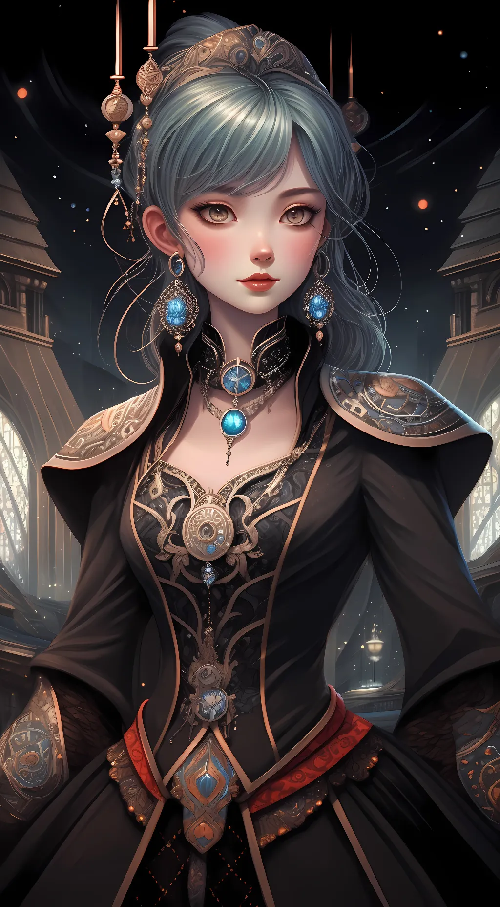 ai character: Blu background