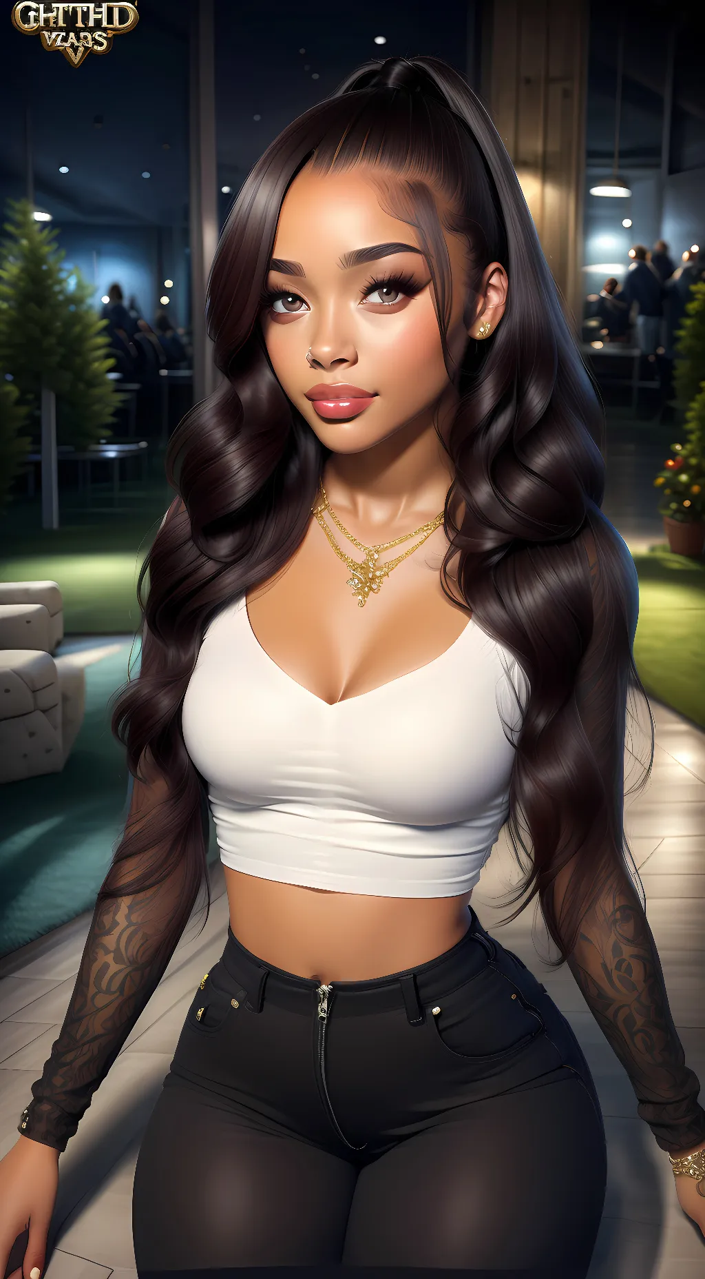 ai character: nuni dior  background