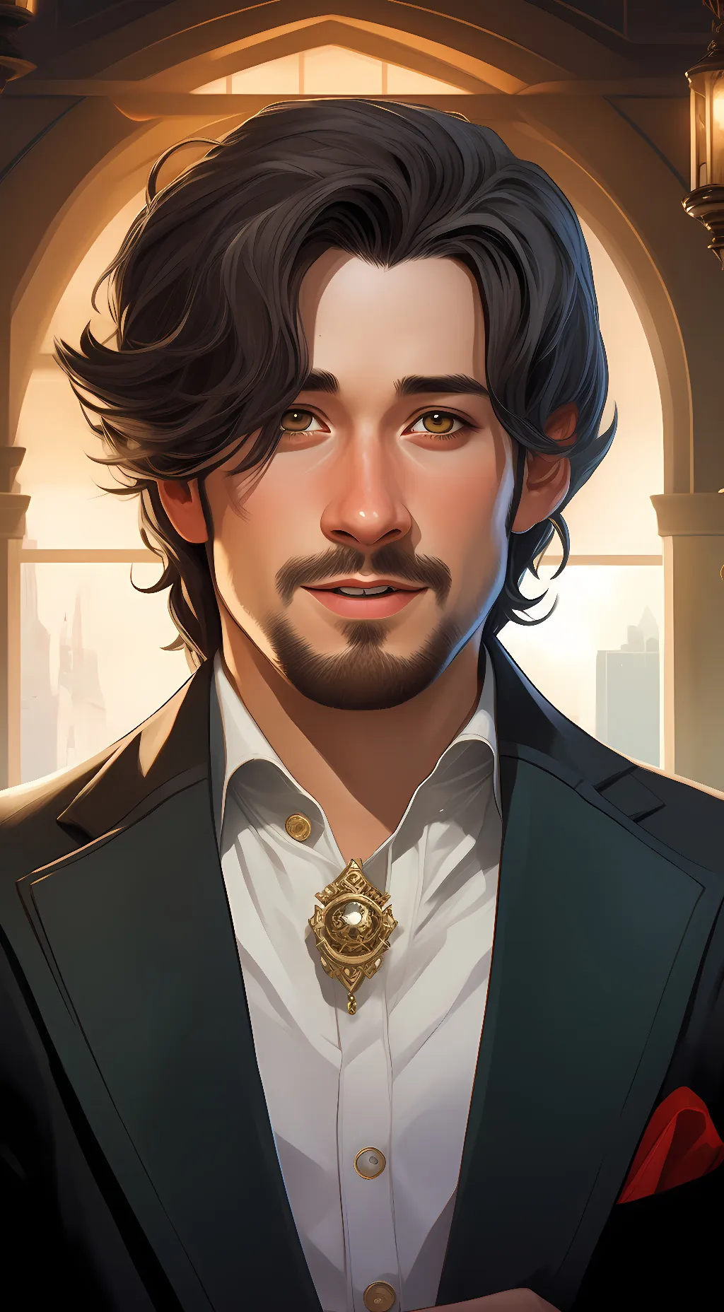 ai character: zaddy Markiplier background