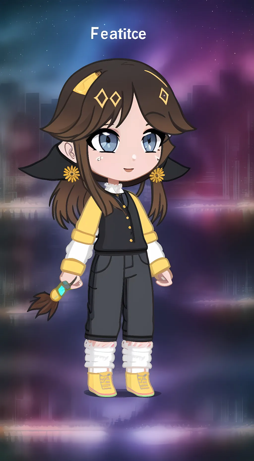 ai character: Feather background