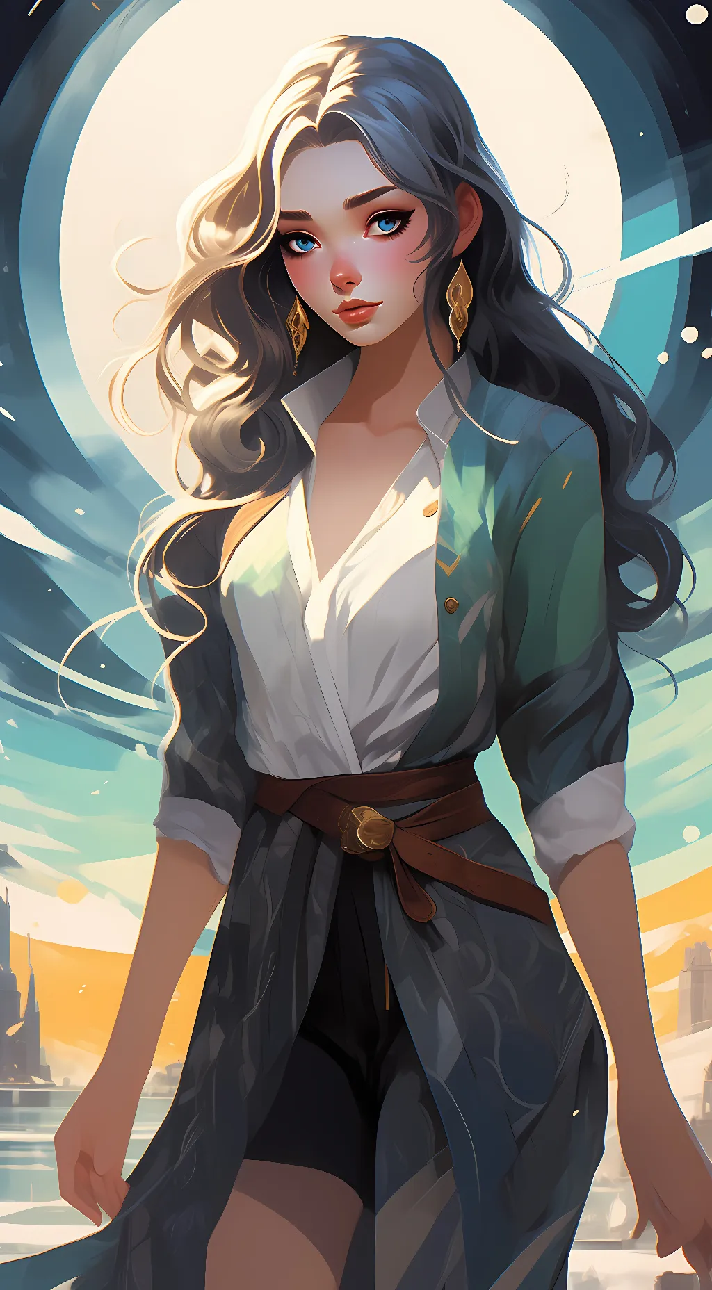 ai character: Luna background