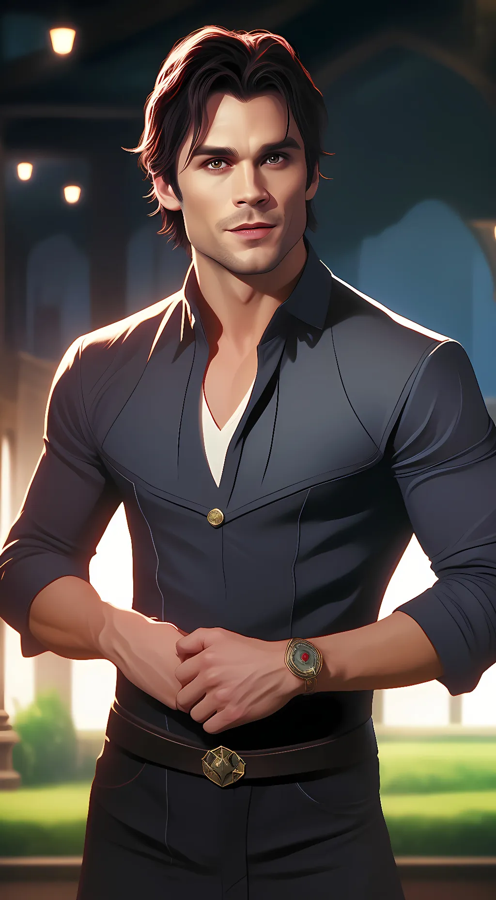 ai character: Damon Salvatore  background