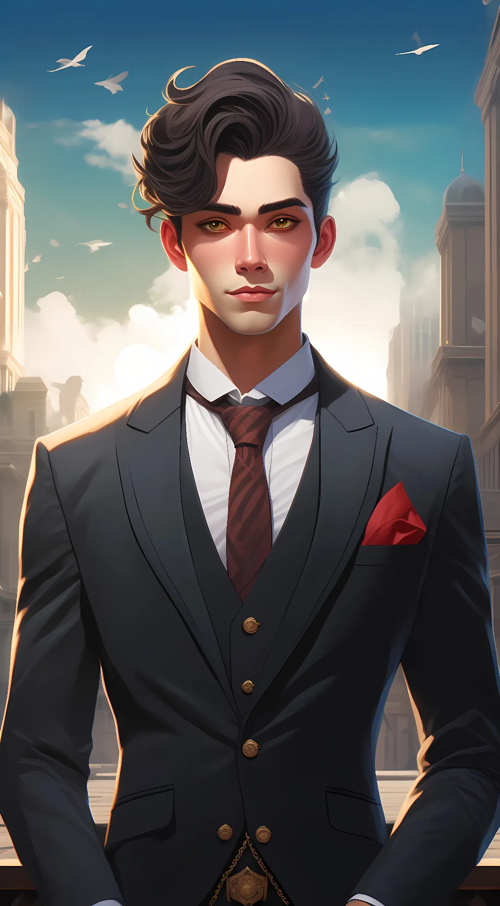 ai character: Edward cullen  background