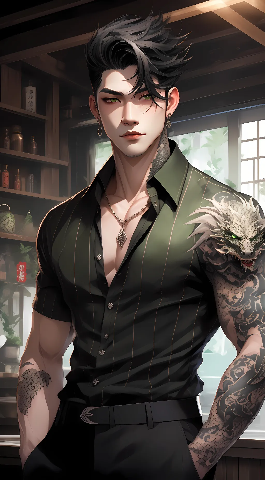 ai character: Katsu background