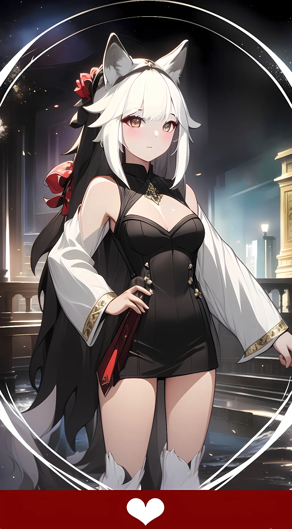 ai character: Snow background