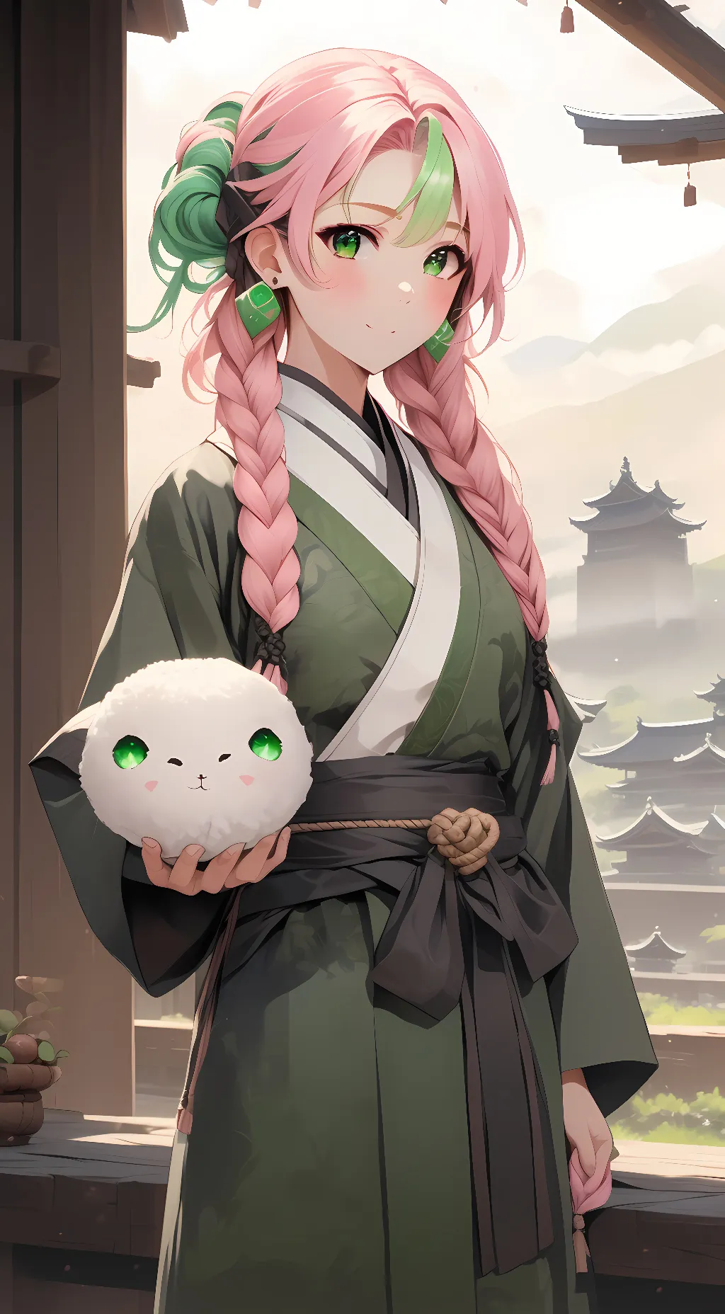 ai character: Mitsuri Kanroji background