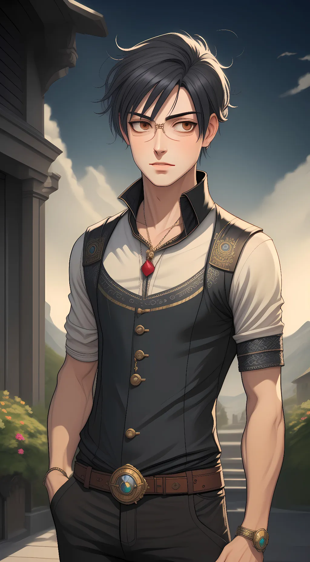 ai character: jack brown background