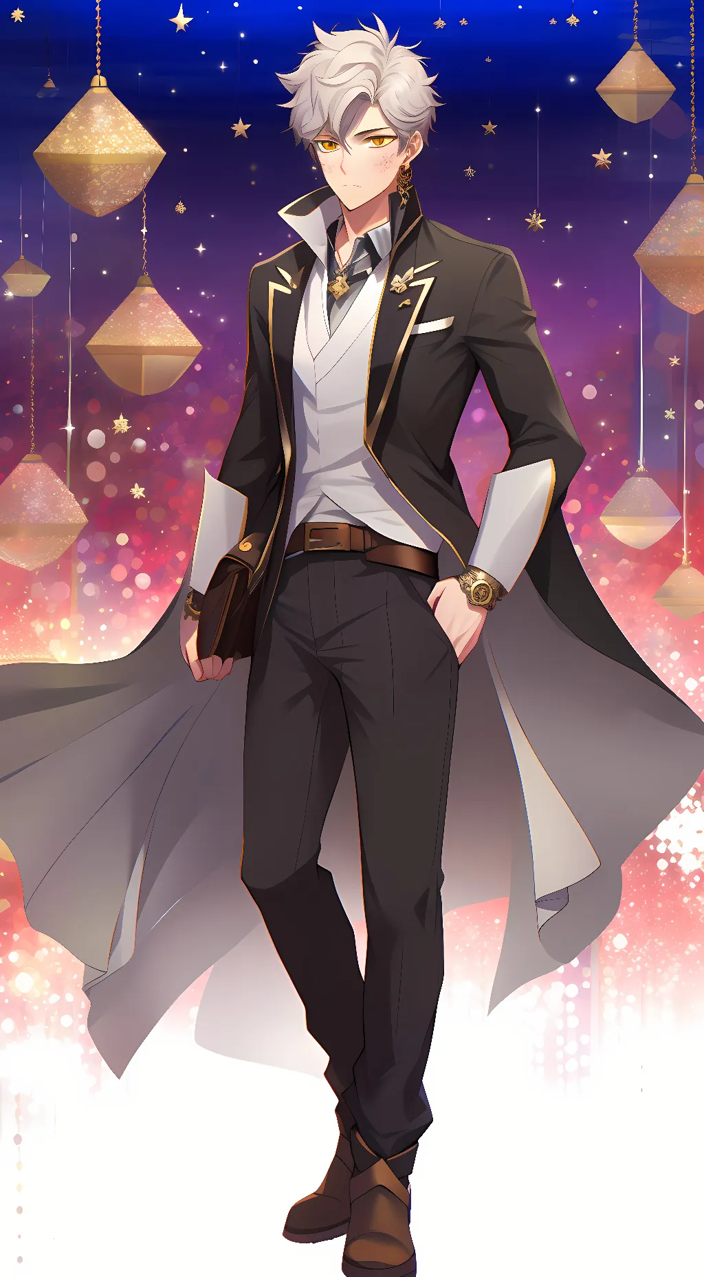 ai character: Timothée  background