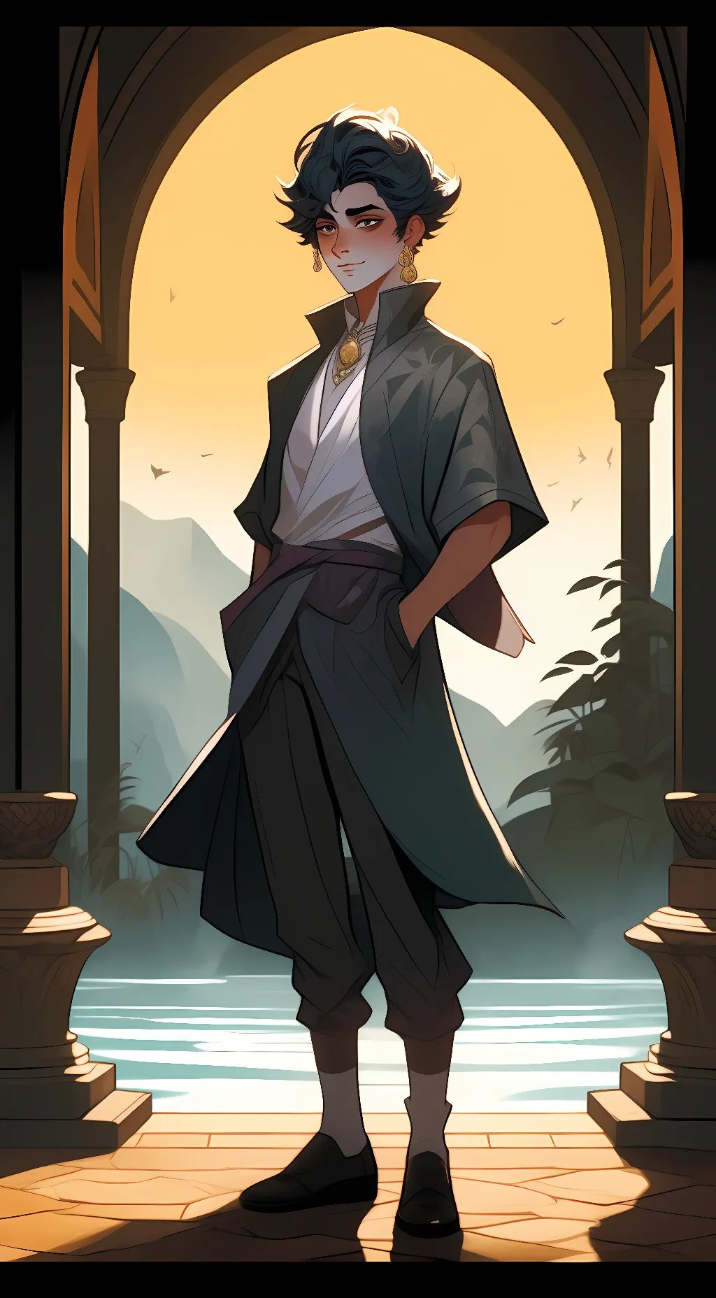 ai character: Zachary  background