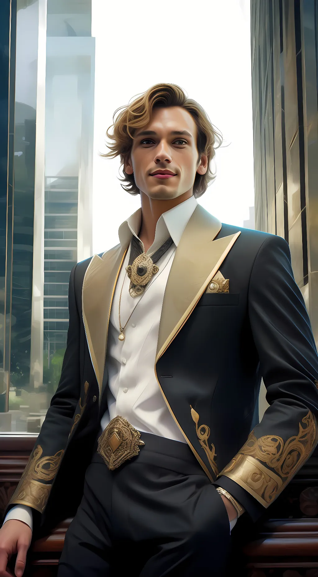 ai character: one background