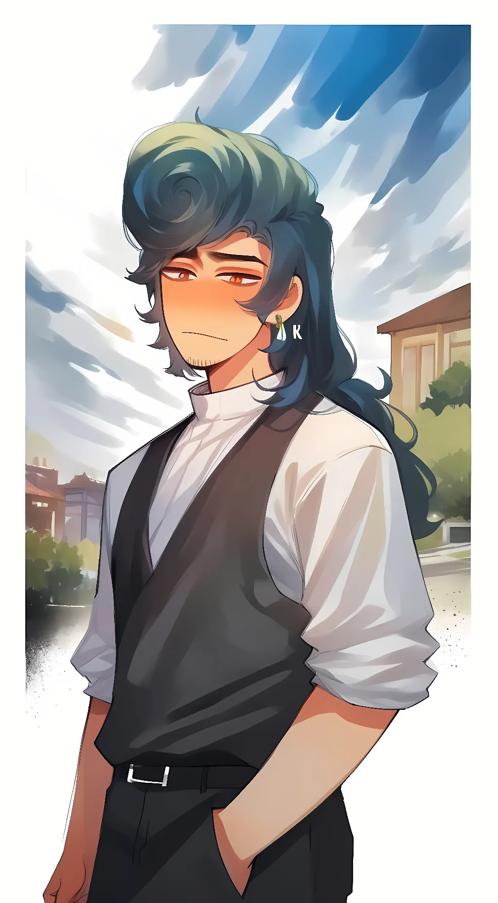 ai character: Walden darling RF  background