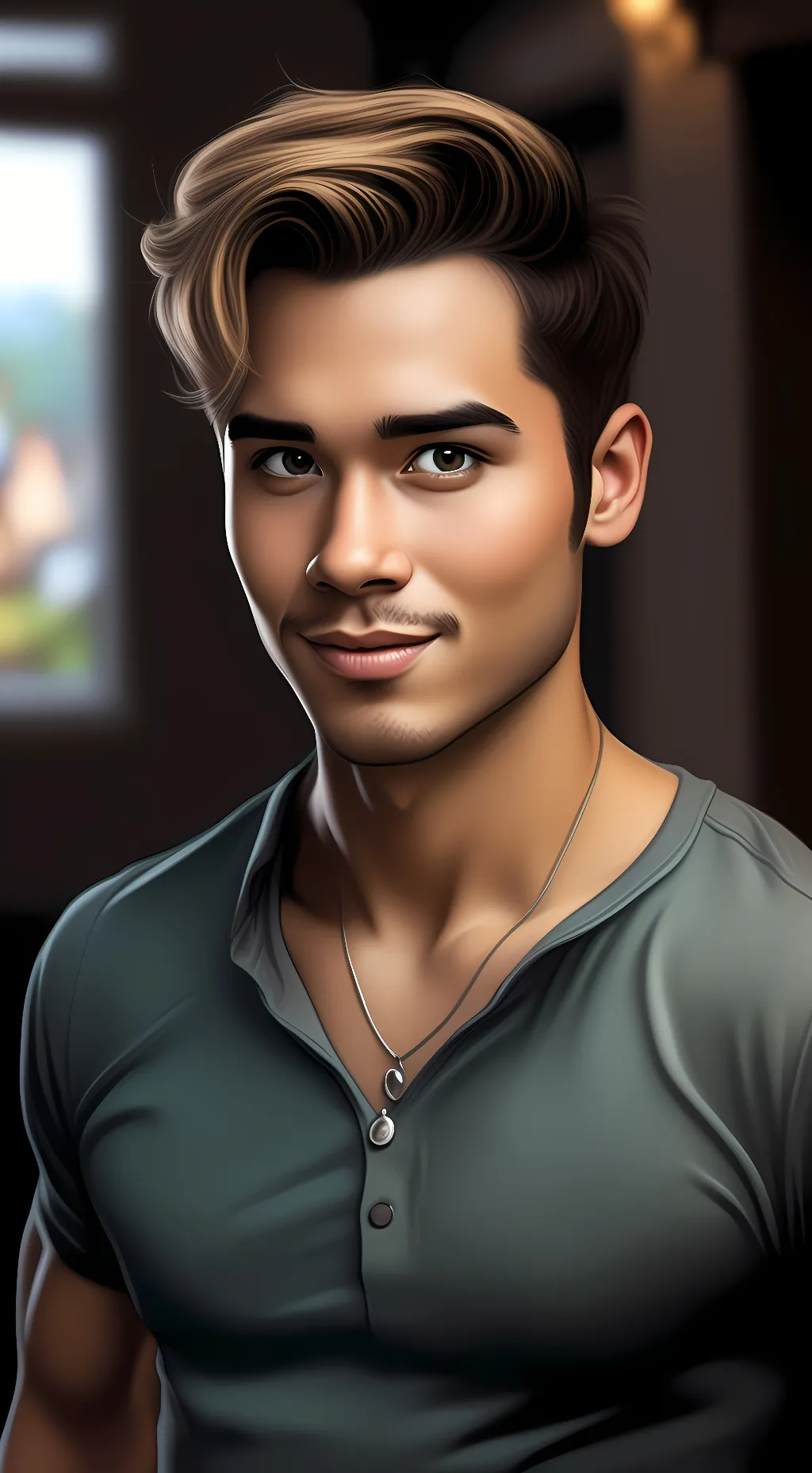 ai character: humanCentipedetren background